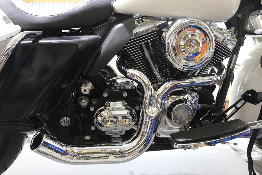 HARLEY FLT 2:1 Lake Style Auspuffanlage Chrom Passend für 2007-2016 FLT,