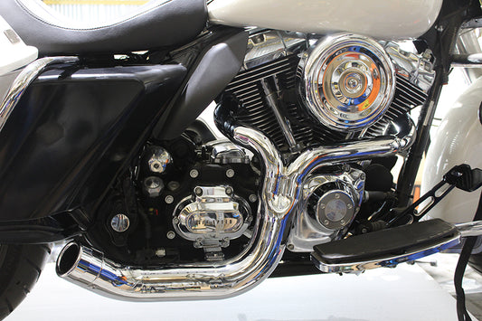 HARLEY FLT 2:1 Lake Style Auspuffanlage Chrom Passend für 2007-2016 FLT,