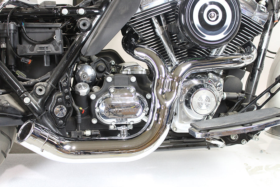 HARLEY FLT 2:1 Lake Style Auspuffanlage Chrom Passend für 2007-2016 FLT,