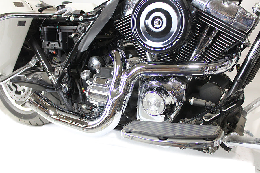 HARLEY FLT 2:1 Lake Style Auspuffanlage Chrom Passend für 2007-2016 FLT,
