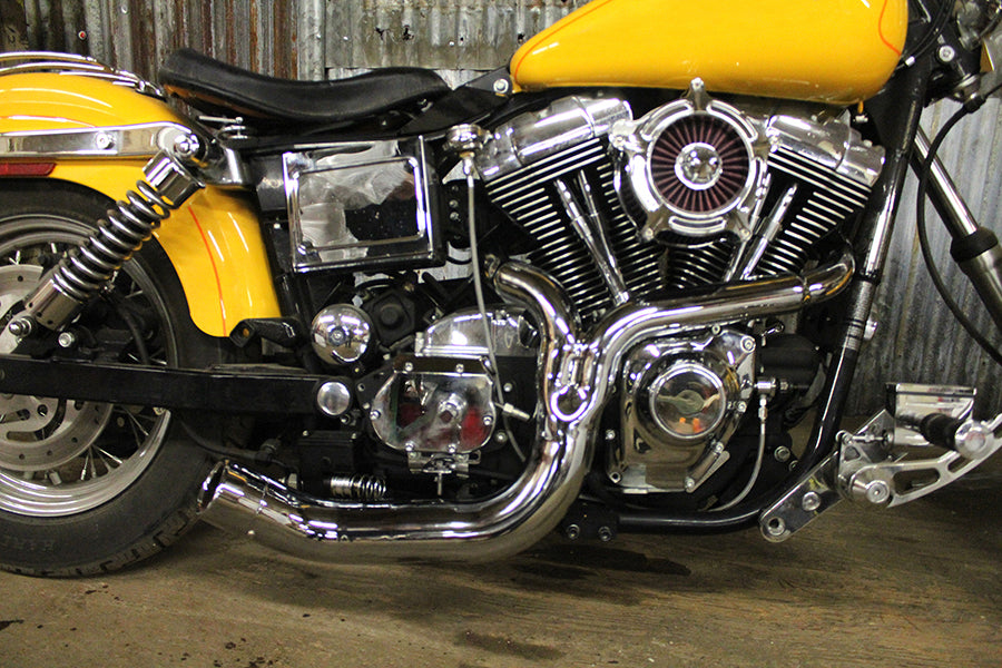 HARLEY TC-88 Lake Auspuffanlage Chrom Passend für 2007-2017 FLT, 2007-2016 FXST,