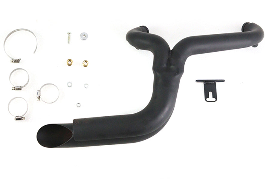 HARLEY 2-in-1 Auspuffkrümmer-Set schwarz, passend für 2007-2013 FLT,