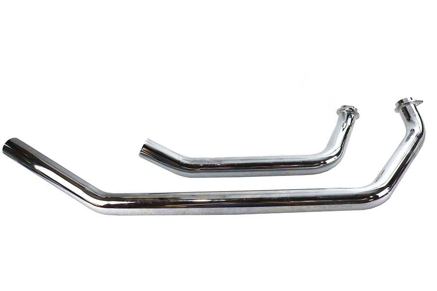 HARLEY Shovelhead Auspuffkrümmer-Set Upsweep Chrom passend für 1971-1984 FX,