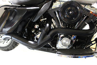 HARLEY 2-in-1-Auspuffkrümmer-Set schwarz, passend für 2007-2016 FLT,