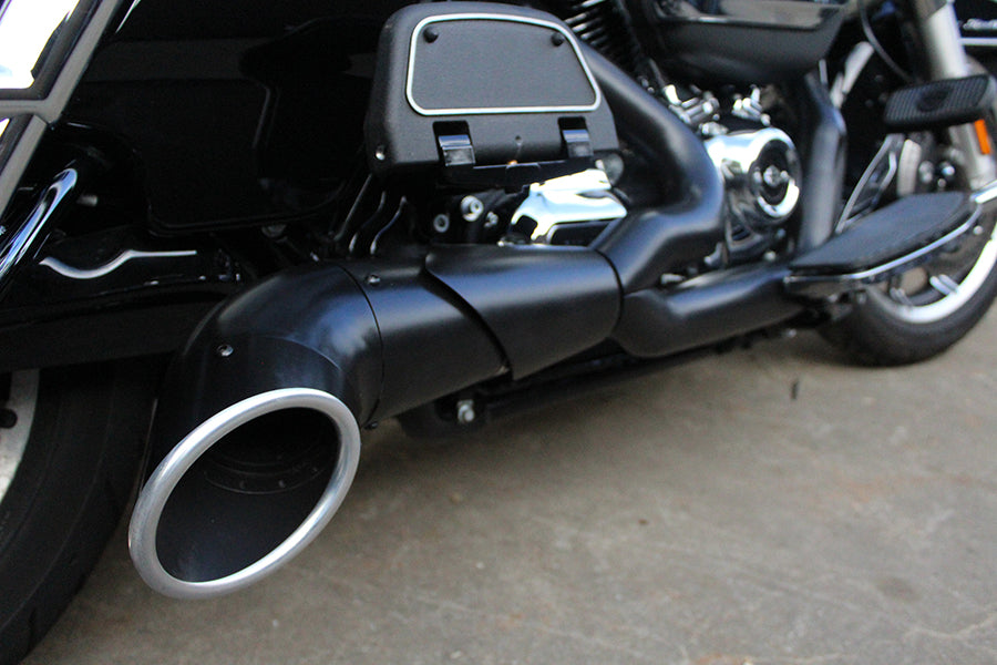 HARLEY M8 2:1 Auspuffkrümmer-Set schwarz passend für 2017-UP FLT,