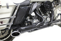 HARLEY 2:1 Auspuffkrümmer-Set, schwarz, passend für 1996–2016 FLT,