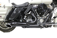 HARLEY 2:1 Auspuffkrümmer-Set schwarz passend für 1996-2016 FLT,