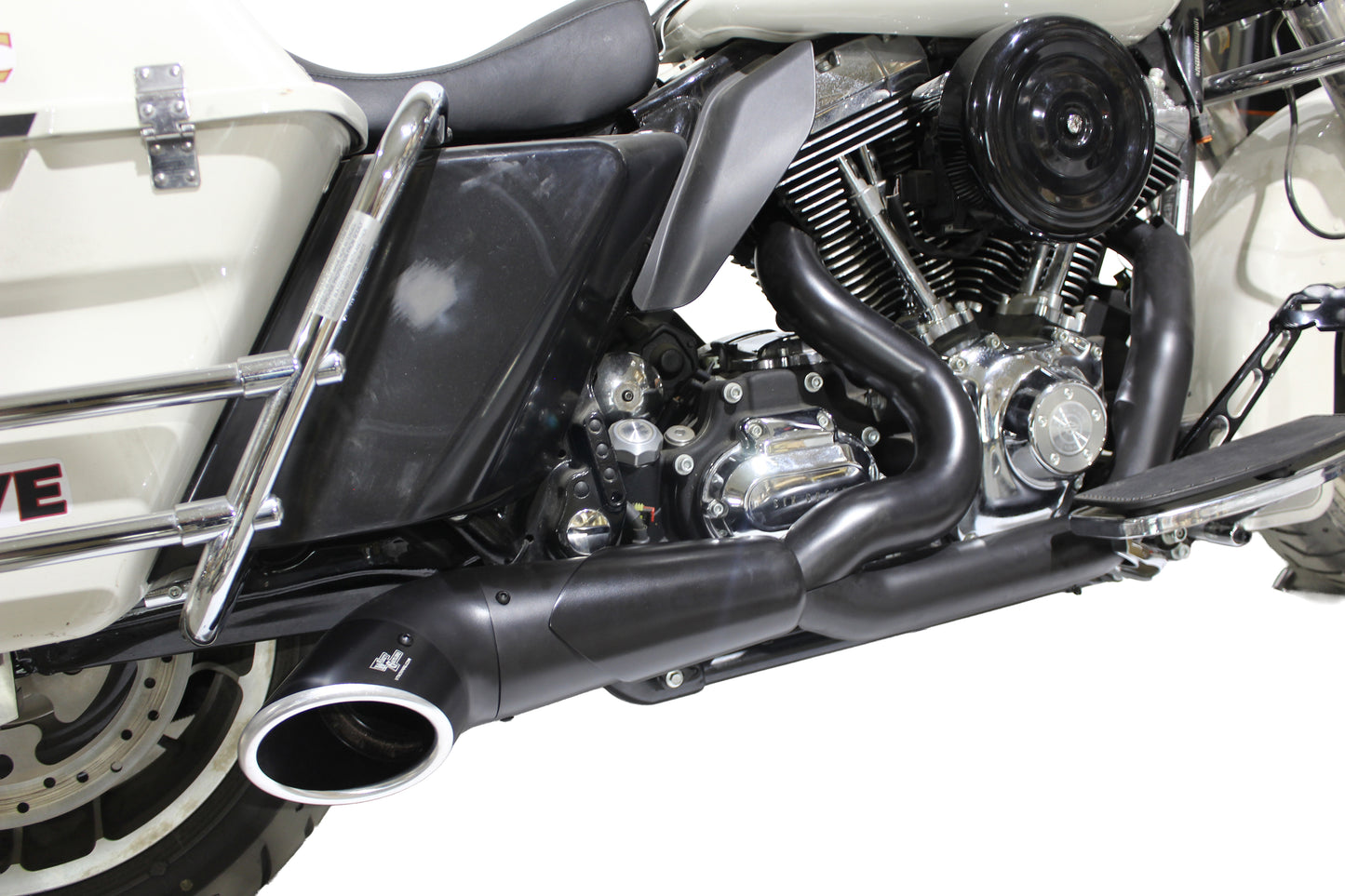 HARLEY 2:1 Auspuffkrümmer-Set schwarz passend für 1996-2016 FLT,