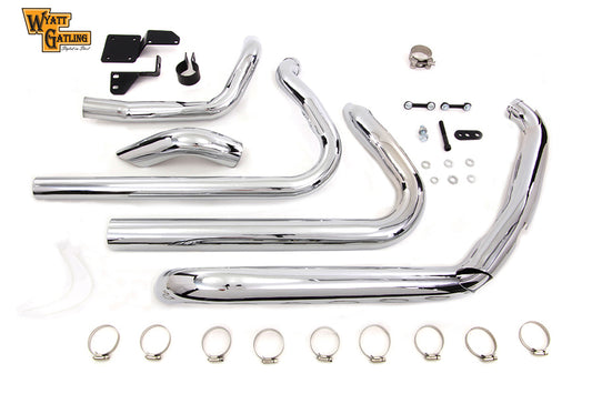 HARLEY Wyatt Gatling Dresser True Dual Exhaust Set fits 2010-2016 FLT,