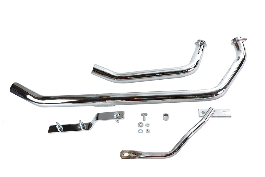 HARLEY gestapeltes Upsweep-Krümmer-Set passend für 1971–1984 FL, 1973–1984 FX,