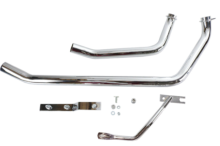 HARLEY gestapeltes Upsweep-Krümmer-Set passend für 1971–1984 FL, 1973–1984 FX,