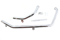 HARLEY Auspuffkrümmer-Set Chrom passend für 1986-2017 FXST,