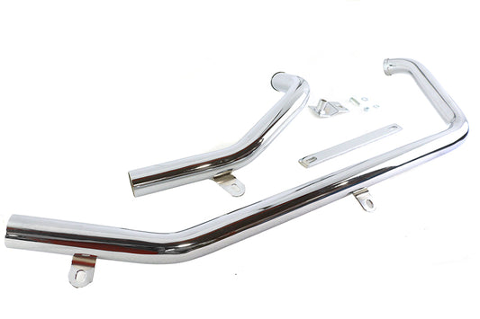 HARLEY Auspuffkrümmer-Set Chrom passend für 1986-2017 FXST,