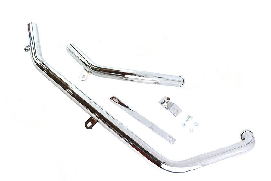 HARLEY Auspuffkrümmer-Set Chrom passend für 1986-2017 FXST,