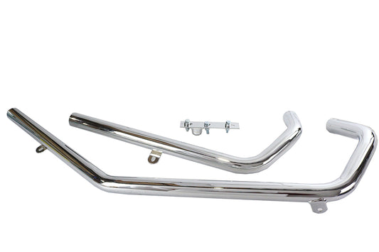 HARLEY Upsweep XL Krümmer Set starr, 1957-84 Passt 1957-1978 XL, Starrrahmen 1980-1985 XL, Starrrahmen