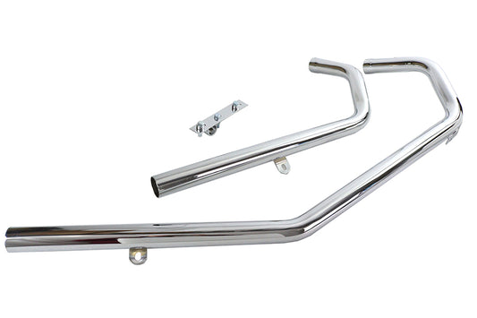 HARLEY Upsweep XL Krümmer Set starr, 1957-84 Passt 1957-1978 XL, Starrrahmen 1980-1985 XL, Starrrahmen