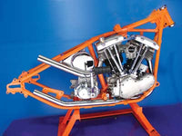 HARLEY Upsweep Auspuffkrümmer-Set Chrom Passend für 1966-1969 FL,