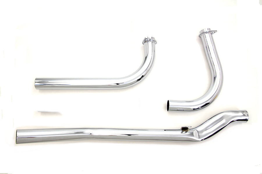 HARLEY Upsweep Auspuffkrümmer-Set Chrom Passend für 1966-1969 FL,