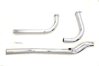 HARLEY Upsweep Auspuffkrümmer-Set Chrom Passend für 1966-1969 FL,