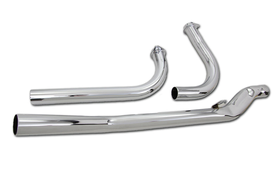 HARLEY Upsweep Auspuffkrümmer-Set Chrom Passend für 1966-1969 FL,