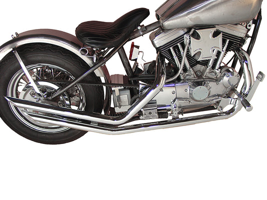 HARLEY Auspuff Drag Pipe Set Slash Cut passend für 1957-1978 XL, 1980-1985 XL,