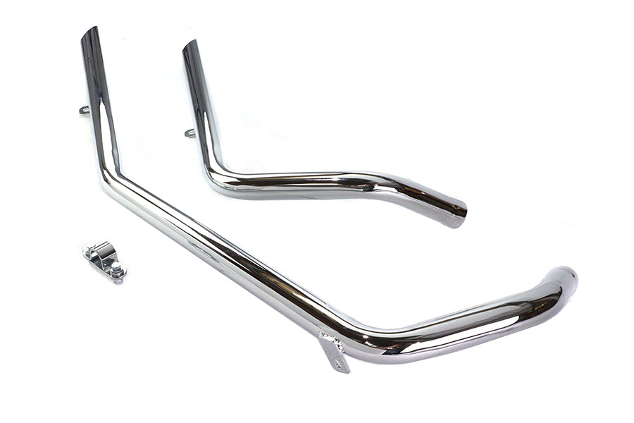 HARLEY Auspuff Drag Pipe Set Slash Cut passend für 1957-1978 XL, 1980-1985 XL,