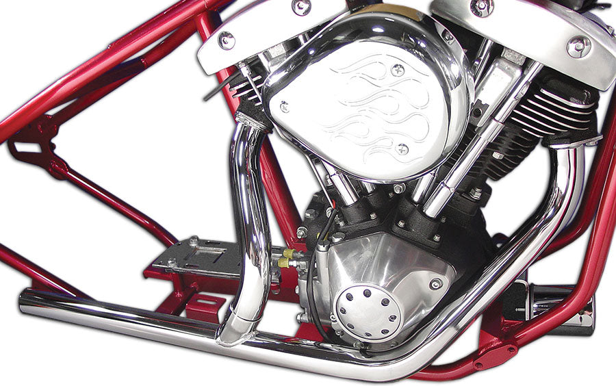 HARLEY Chrom-Auspuffkrümmer-Kit für Kick- oder Elektrostarter, passend für 1970-1984 FL,