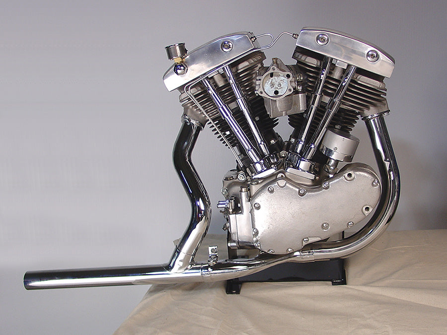 HARLEY 2-in-1 Chrom-Auspuffkrümmersatz passend für 1966-1969 FL,