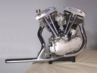 HARLEY 2-in-1 Chrom-Auspuffkrümmersatz passend für 1966-1969 FL,