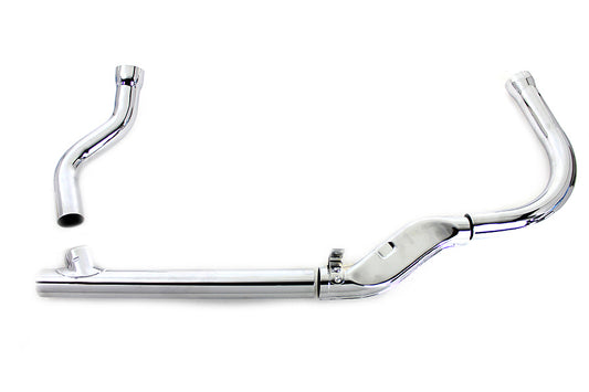 HARLEY Duo Glide Auspuffkrümmer Set Chrom Passend für 1958-1964 FL,