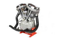 HARLEY 2-in-1 schwarzer Auspuffkrümmer-Satz für 1948-1957 FL,