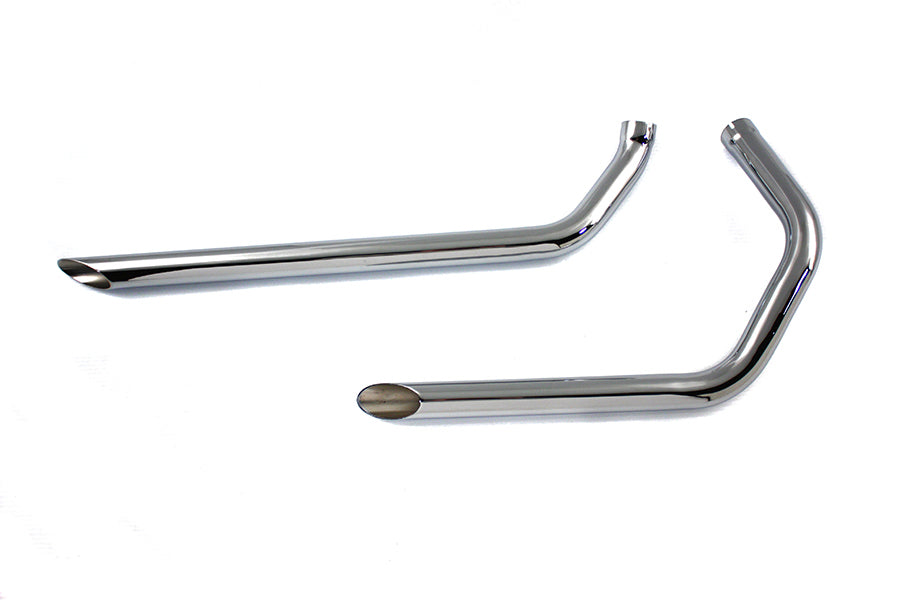 HARLEY Auspuff Drag Pipe Set Slash Cut passend für 1957-1978 XL, 1980-1985 XL,