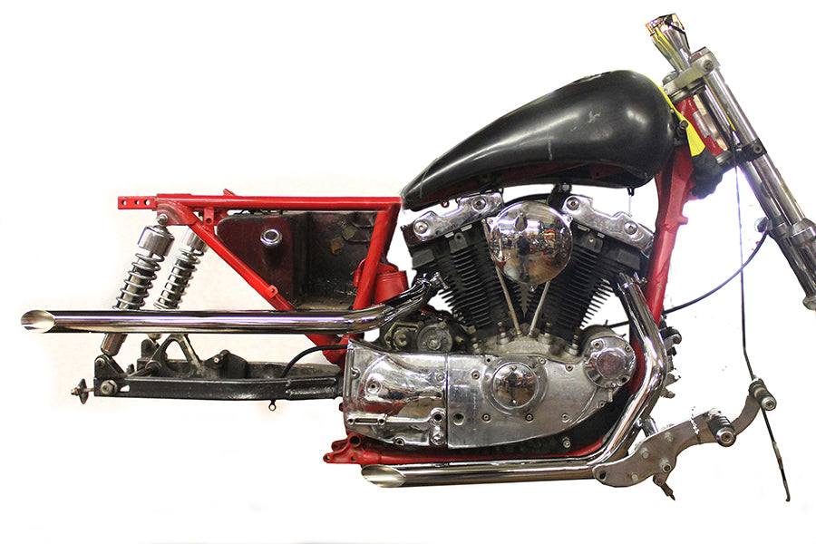 HARLEY Auspuff Drag Pipe Set Slash Cut passend für 1957-1978 XL, 1980-1985 XL,