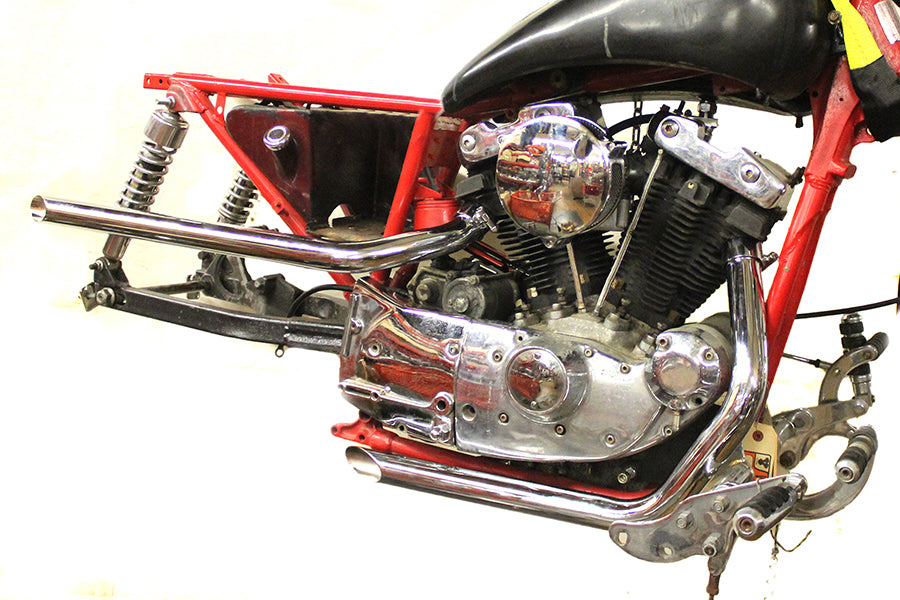 HARLEY Auspuff Drag Pipe Set Slash Cut passend für 1957-1978 XL, 1980-1985 XL,