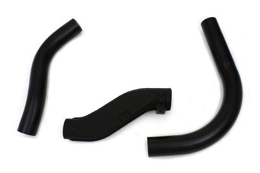 HARLEY Knucklehead Auspuffkrümmer-Set schwarz, passend für 1936–1940 EL, 1941–1947 FL,