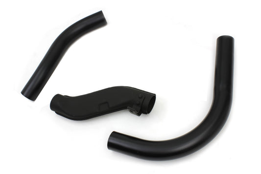 HARLEY Knucklehead Auspuffkrümmer-Set schwarz, passend für 1936–1940 EL, 1941–1947 FL,