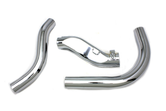 HARLEY Knucklehead Auspuffkrümmer Chrom Passend für 1936-1940 EL, 1941-1947 FL,