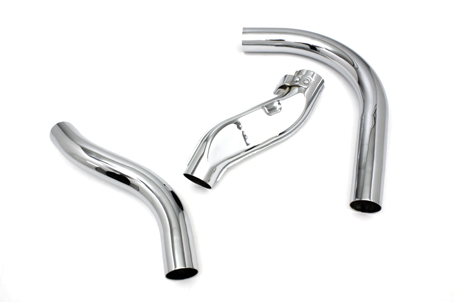 HARLEY Knucklehead Auspuffkrümmer Chrom Passend für 1936-1940 EL, 1941-1947 FL,