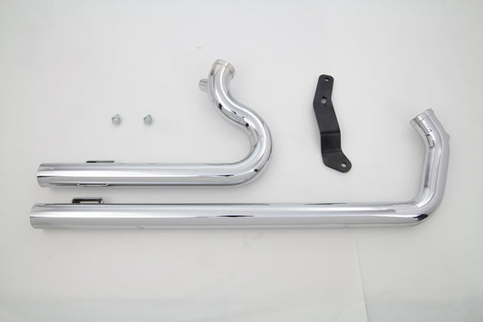 HARLEY XL Shotgun Auspuffanlage Drag Pipe Set Chrom Passend für 2004-UP XL,