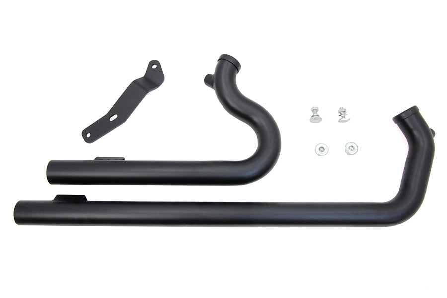 HARLEY XL Shotgun Auspuff Drag Pipe Set Schwarz passend für 2004-UP XL,