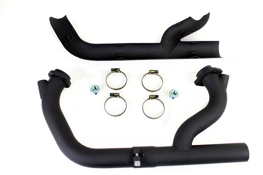 HARLEY 2:1 Siamese Auspuffkrümmer-Set Schwarz Passend für 0- Custom, Anwendung