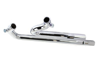 HARLEY Auspuff Drag Pipe Set Chrom Shotgun Style Passend für 1991-2017 FXD,