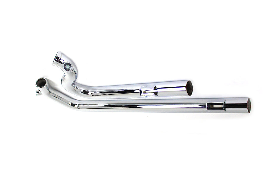 HARLEY Auspuff Drag Pipe Set Chrom Shotgun Style Passend für 1991-2017 FXD,