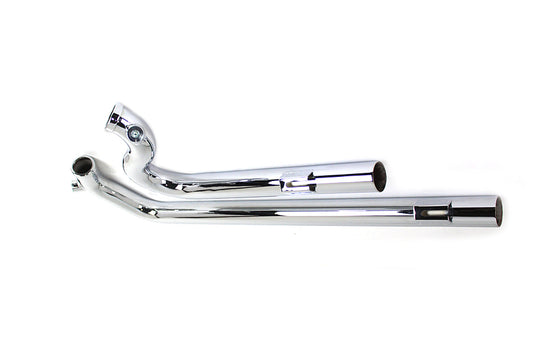 HARLEY Auspuff Drag Pipe Set Chrom Shotgun Style Passend für 1991-2017 FXD,