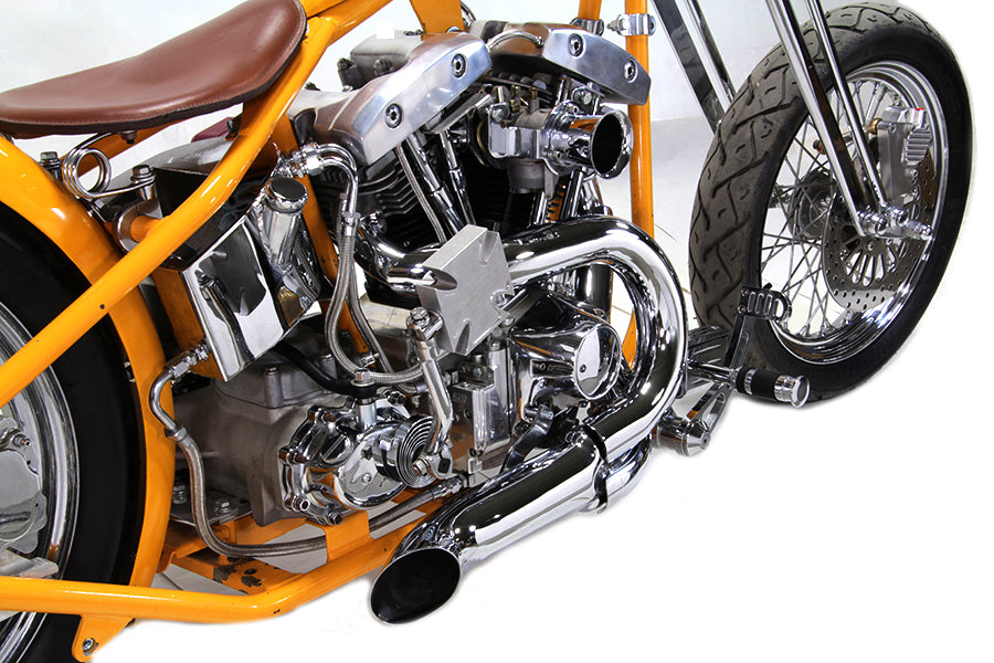 HARLEY Chrom 2-in-1 Krümmer-Set Passt für 1970-1984 FL, 1971-1984 FX,