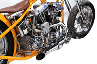 HARLEY Chrom 2-in-1 Krümmer-Set Passt für 1970-1984 FL, 1971-1984 FX,