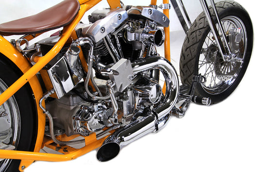 HARLEY Chrom 2-in-1 Krümmer-Set Passt für 1970-1984 FL, 1971-1984 FX,