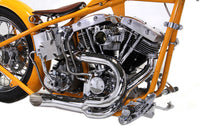 HARLEY Chrom 2-in-1 Krümmer-Set Passt für 1970-1984 FL, 1971-1984 FX,