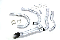 HARLEY Chrom 2-in-1 Krümmer-Set Passt für 1970-1984 FL, 1971-1984 FX,