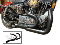 HARLEY Wyatt Gatling 2 into 1 Exhaust Header Set Black fits 1986-2003 XL,